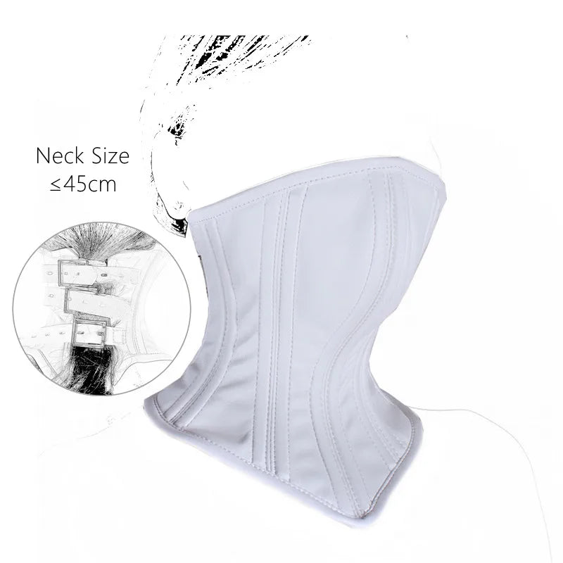 Wet Look Collar Mask