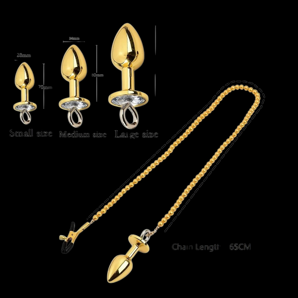 Nipple Clamps and Anal Plug