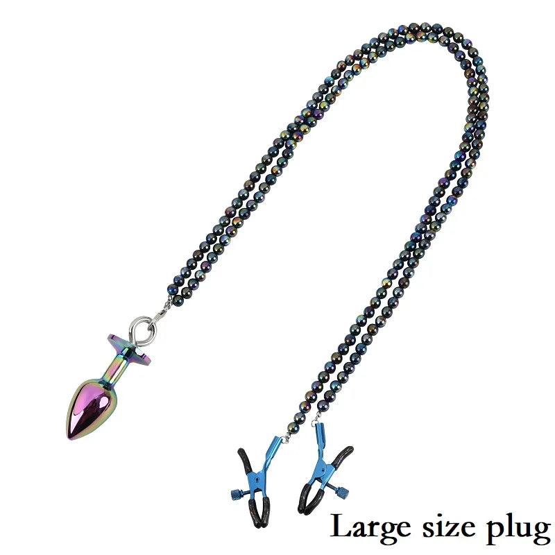 Nipple Clamps and Anal Plug