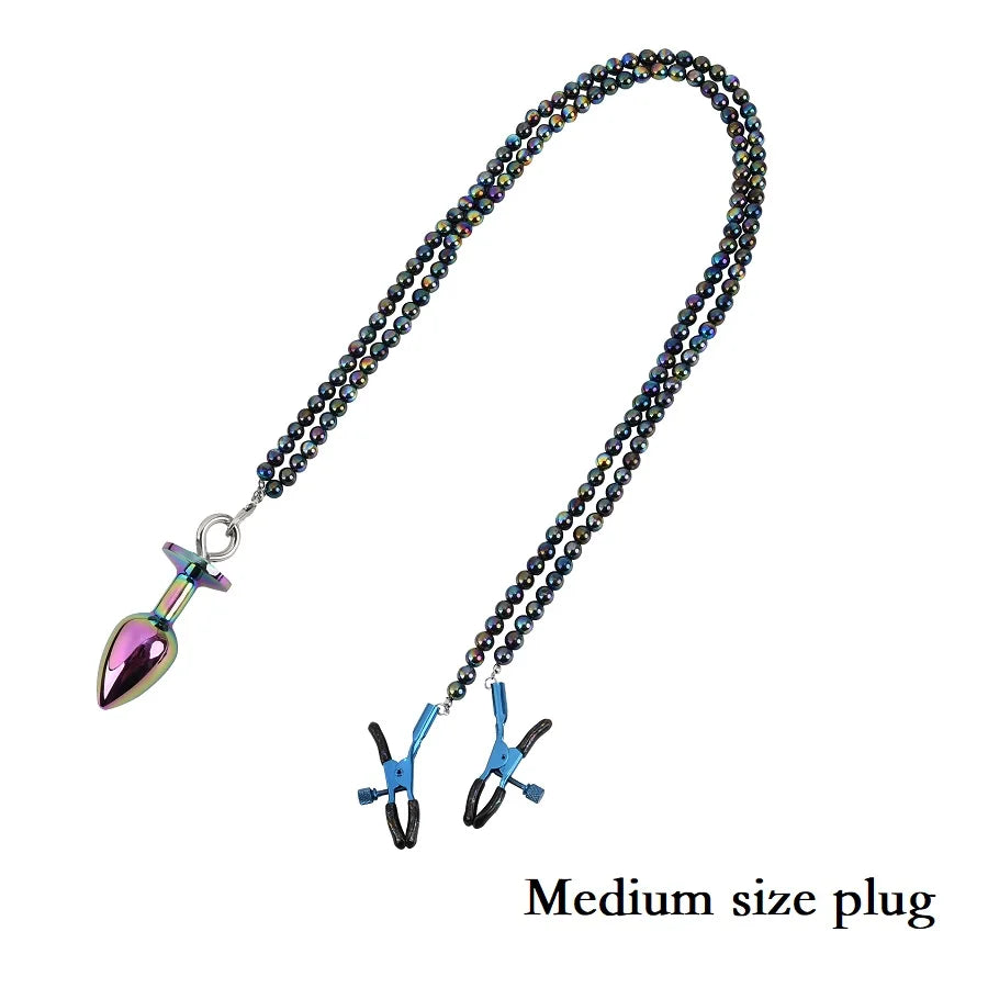 Nipple Clamps and Anal Plug