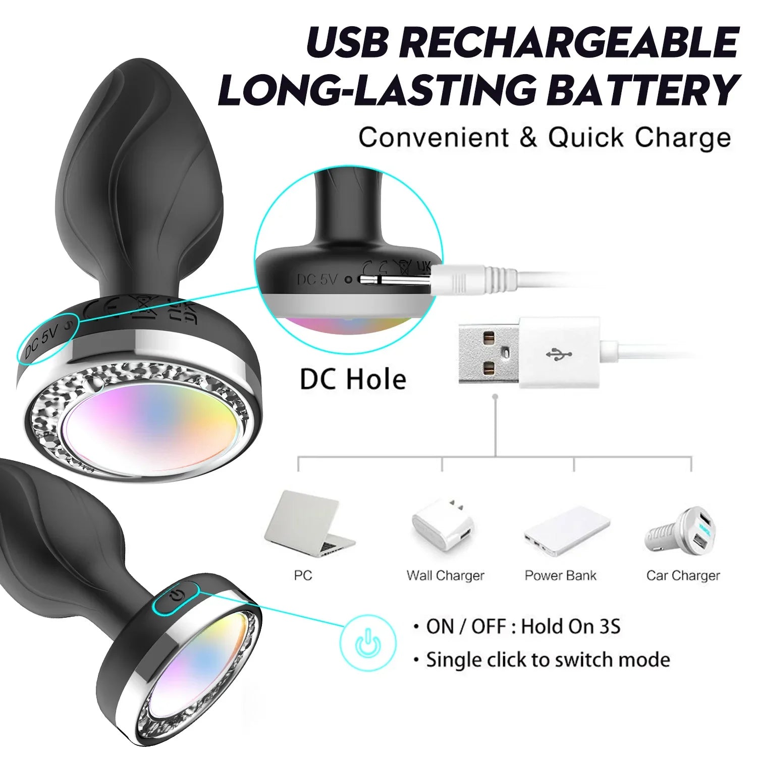 LED Anal Plug