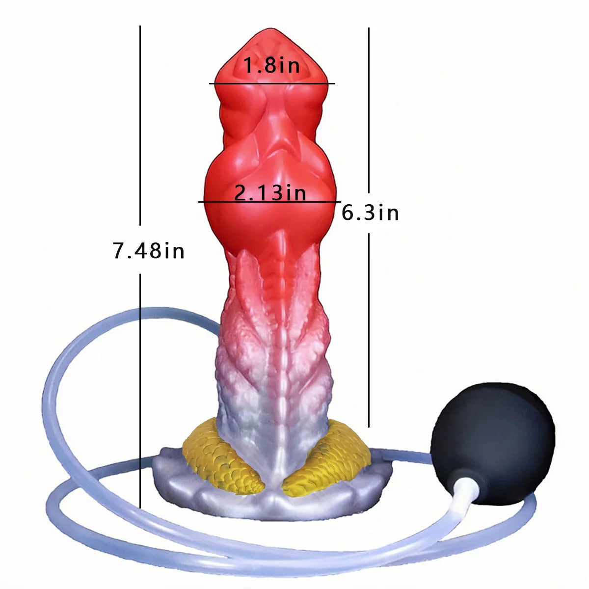 Squirting Dragon Suction Dildo