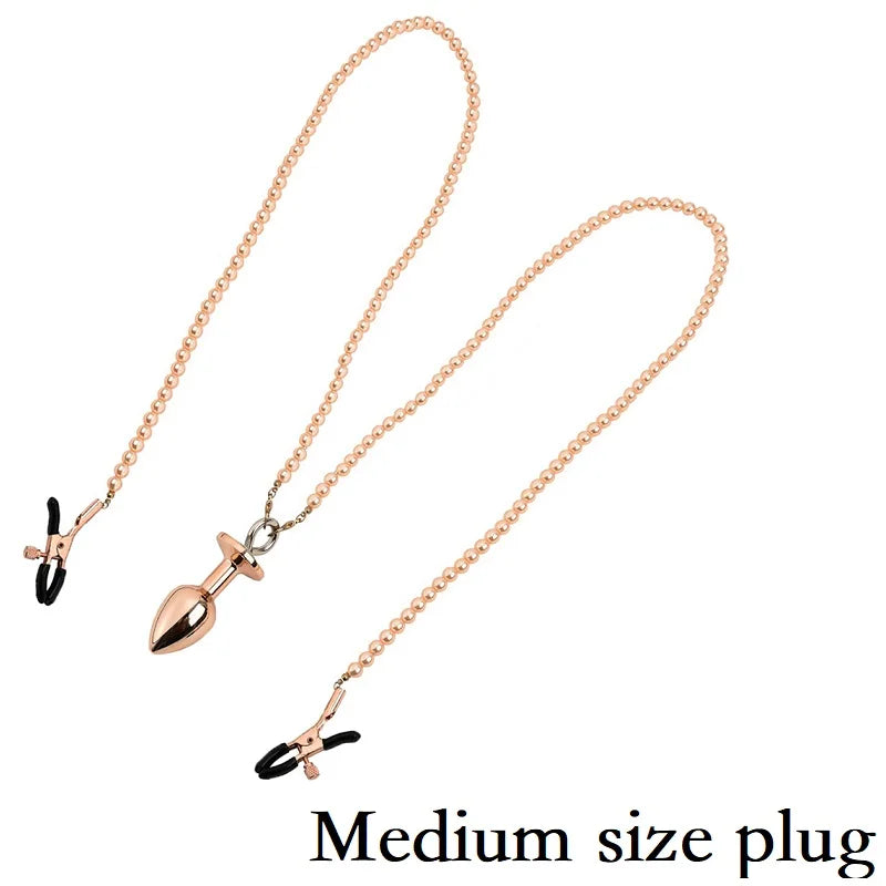 Nipple Clamps and Anal Plug