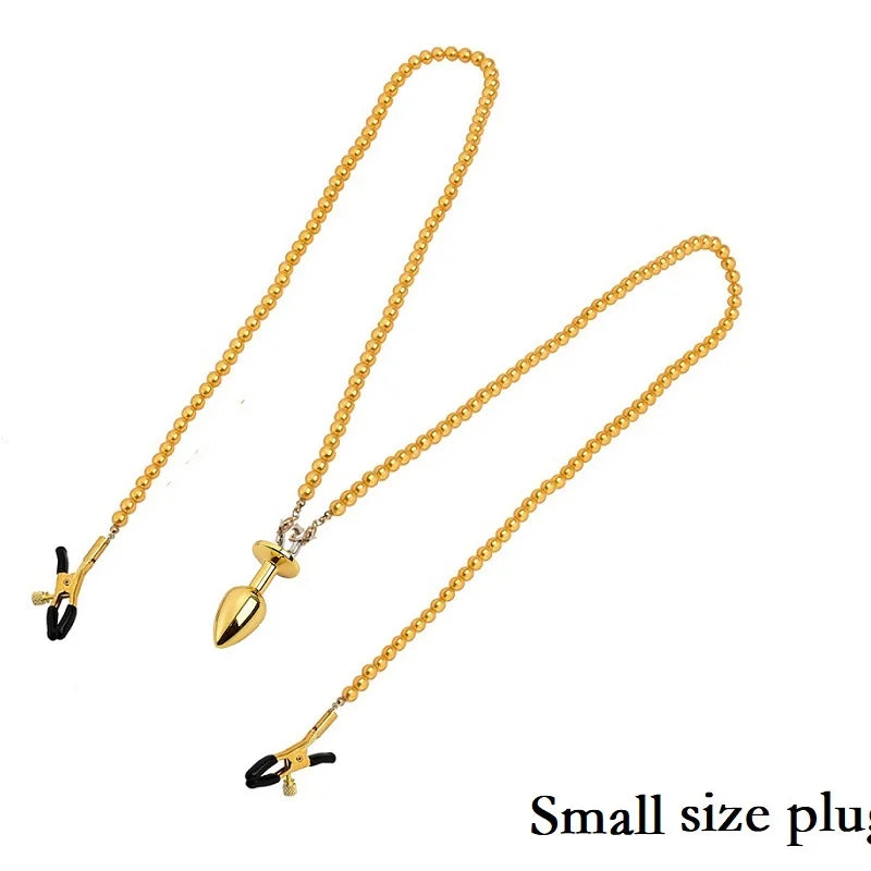 Nipple Clamps and Anal Plug