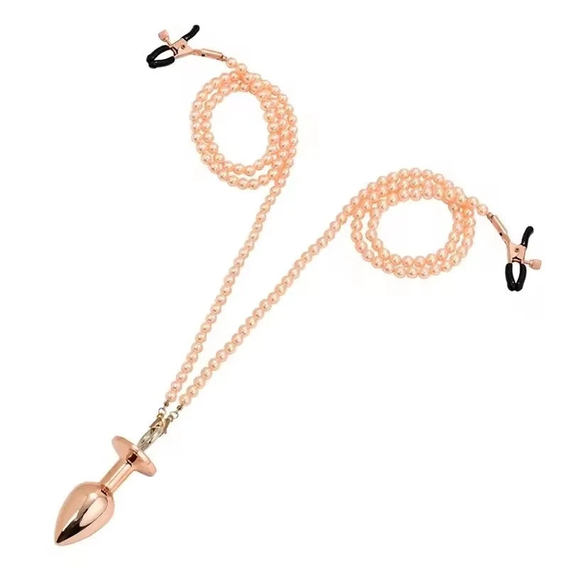 Nipple Clamps and Anal Plug