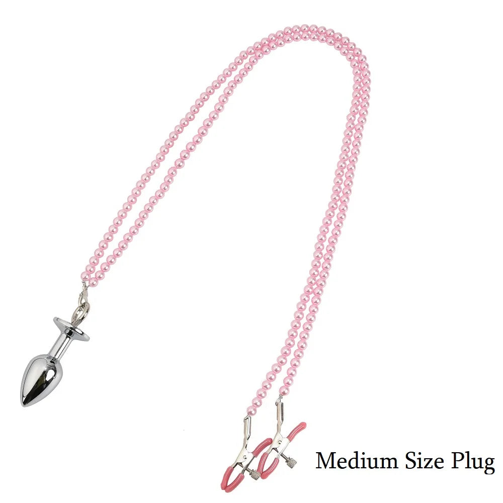 Nipple Clamps and Anal Plug