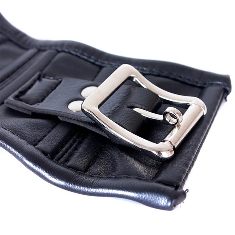 Wet Look Collar Mask