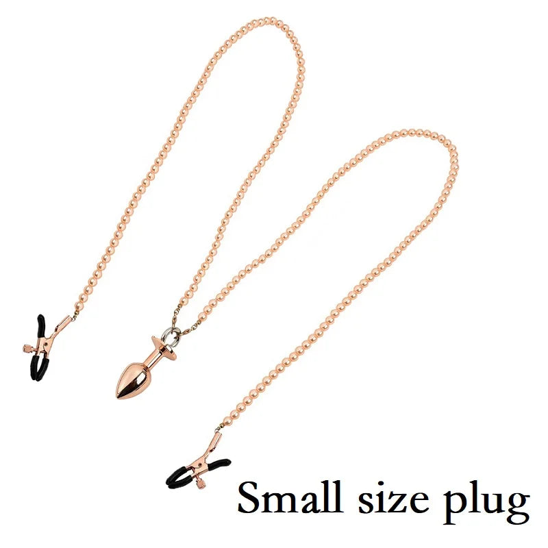 Nipple Clamps and Anal Plug