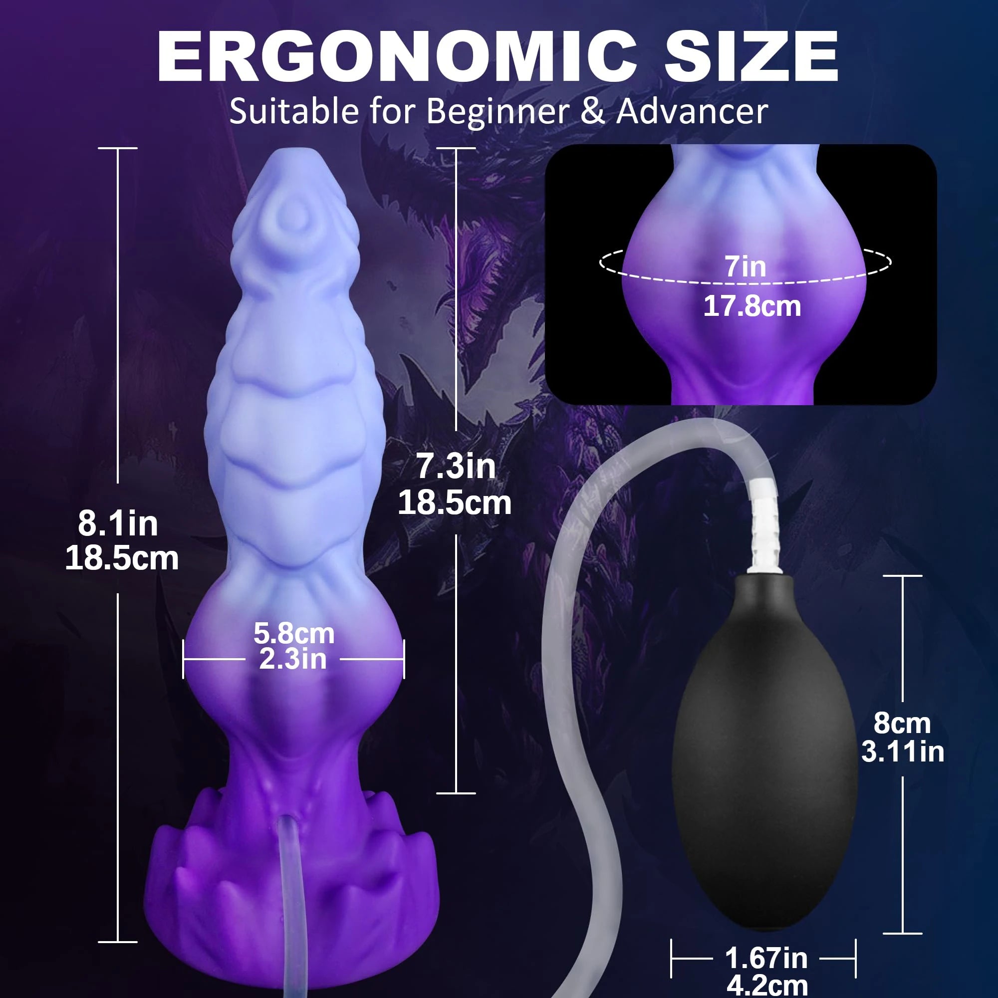 Squirting Dragon Suction Dildo