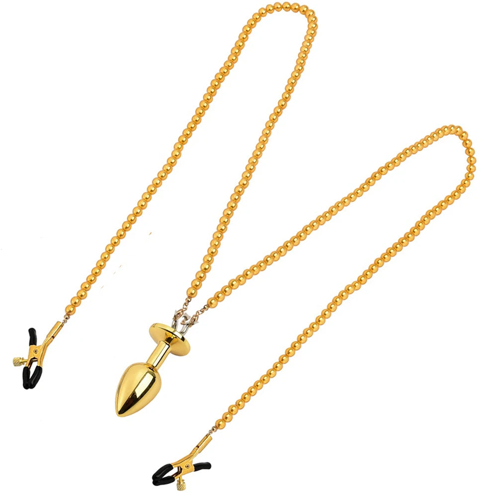 Nipple Clamps and Anal Plug