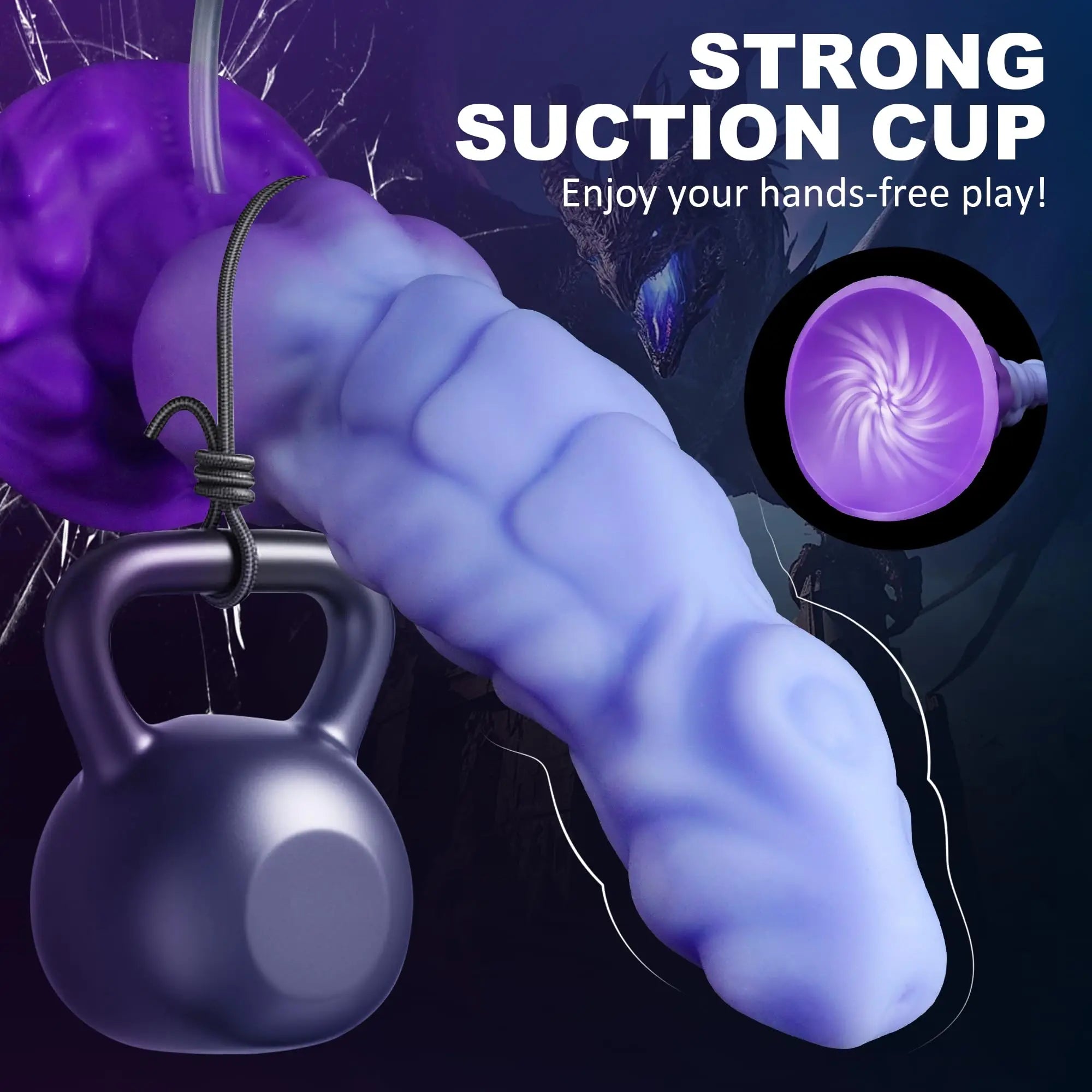 Squirting Dragon Suction Dildo