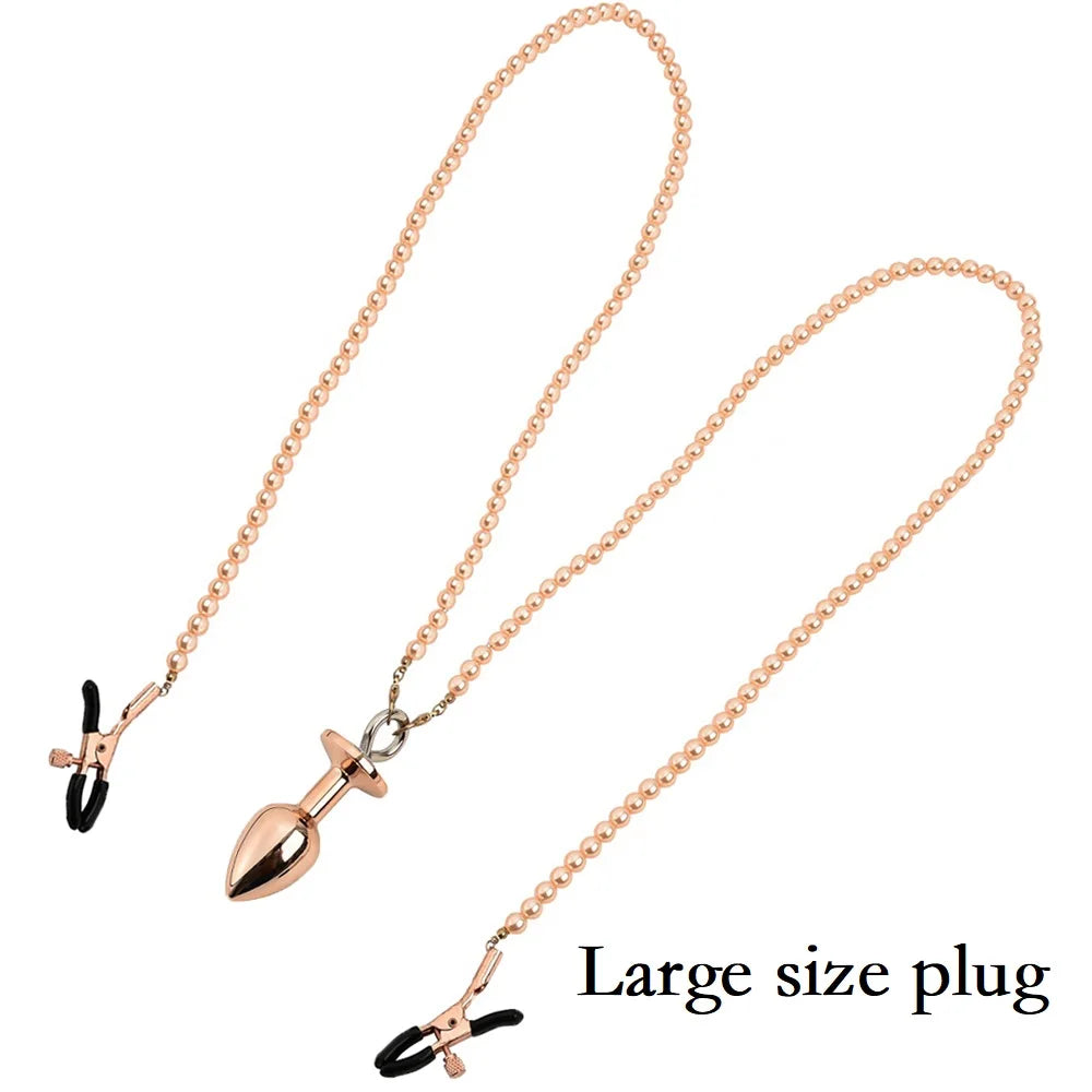 Nipple Clamps and Anal Plug